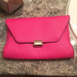 A New Day hot pink clutch